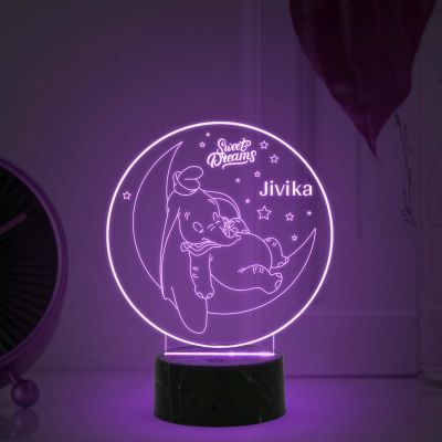 Good Night Sweet Dream Night lamp with Automatic Color Changing Light Customized with Name Birthday Gifts Kids